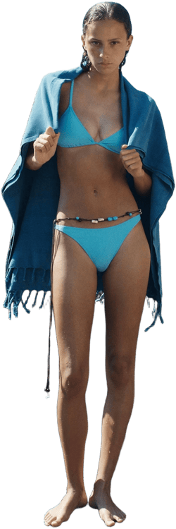 High Cut Cheeky Bikini Bottom