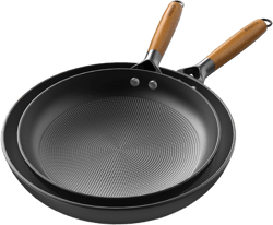 imarku Frying Pan Set - 10 &12inch Pot Set with Removable Handle Honeycomb Cast Iron Skillets, Large Frying Pans Nonstick Dishwasher Safe, Oven Safe Kitchen Pans for Cooking, Best Gifts for Women/Men 10&12inch