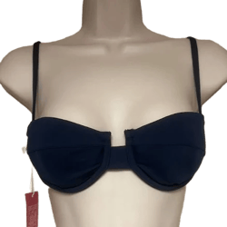Liberty & Justice Stretchy Dark Blue Bikini Top