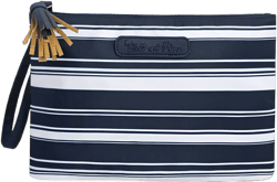 Salt and Palms Navy Stripe Bikini Bag