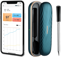 INKBIRD Wireless Meat Thermometer INT-11X-B, Bluetooth Meat Thermometer for Grilling and Smoking, App Remote Control, IP67 Waterproof, 25 Hours of Continuous Cooking, Stylish Gift for Men Women