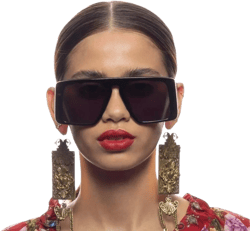 Camilla Oversized Aviator Sunglasses with Case