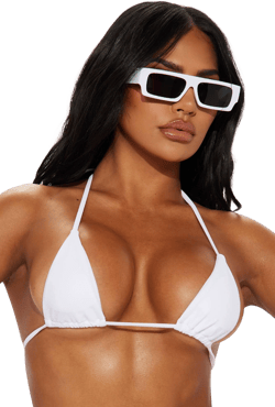 Fashion Nova Women's Maui Mix and Match Micro Triangle Bikini Top
