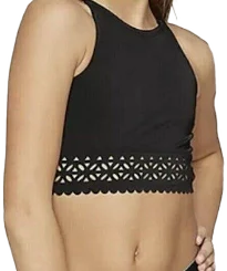 Justice Teen Girls Laser Cut Swim Bikini Top