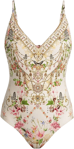 Camilla Women's Printed V-Neck One-Piece Swimsuit
