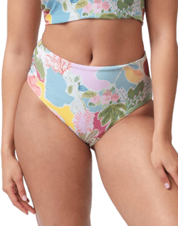 Lime Ricki Women's Swimwear High-Rise Bottom