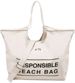 V°73 Women's Logo-Print Beach Bag