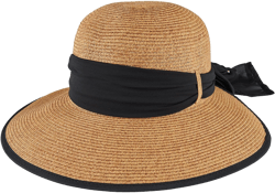 San Diego Hat Womens Company Ultrabraid Face Saver with Chiffon Tie