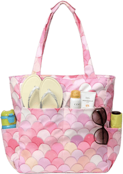 Kasqo Women's Waterproof Sandproof Beach Tote Bag