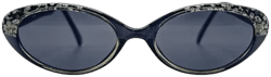 Giant Vintage Sissy Slim Oval Cat-Eye Sunglasses