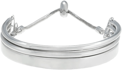 On 34th Women's Tone Slider Bracelet
