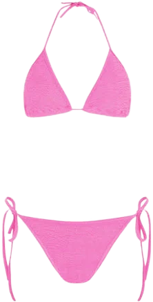 Gina Crinkle Bubblegum Bikini