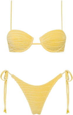 Triangl Mala Maca Velvet Bikini Set Top