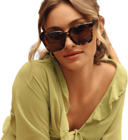 DIFF Women's Meredith Oversized Square Polarized Sunglasses