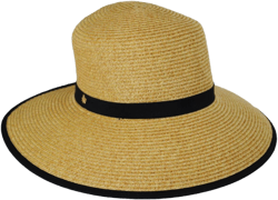 Cappelli Women's Straworld Sun Hat for Natural Toyo Straw Facesaver
