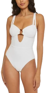 Becca womens Modern Edge One Piece Swimsuit