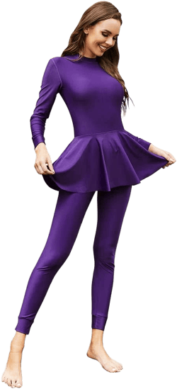 Women's One-Piece Long Sleeve Muslim Swimsuit