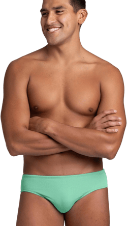 JOLYN Men's Brolyn Solid Brief Swimsuit