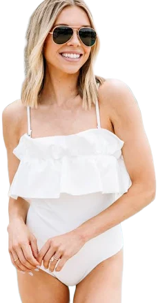 Feeling Sweet Ruffled One Piece