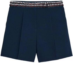 Zara Women's Fancy Piped Trim Shorts