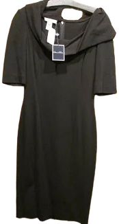 Oscar De La Renta Stretch Short Sleeve Dress