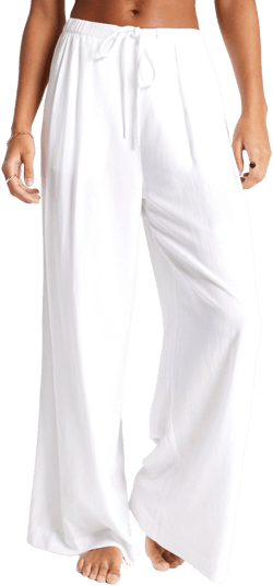 Calia Women's Pleated Wide Leg Swim Cover Up