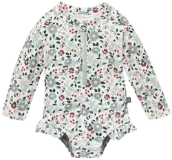 Modern Moments by Gerber Baby and Toddler Girl Peplum Ruffle Rash Guard