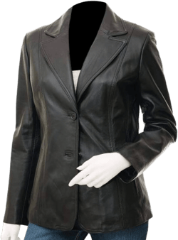 Women's Lambskin Leather Blazer Jacket