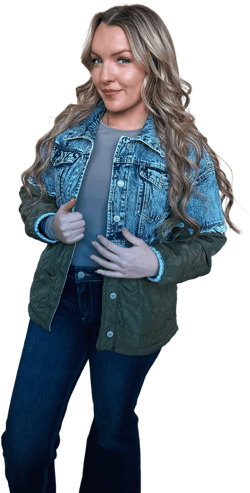 Quilted Denim Jacket