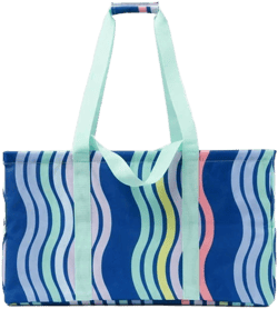 Target Multipurpose Tote Navy Print Sun Squad