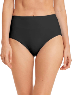 Micosuza Women's High Waist Retro Basic Bikini Tankini Swimsuit Briefs