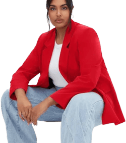 City Chic Women's Clea One-Button Blazer