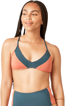 Carve Designs Women's Tamarindo Colorblock Bikini Top