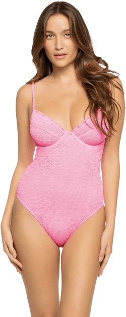 Love & Bikinis Malibu Scallop One Piece Swimsuit
