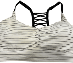Calia By Carrie Underwood Black And White Striped Bikini Top