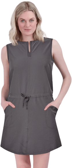 Women's Sleeveless Quick-Dry Woven Stretch Hiking Dress