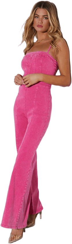Vici Trendsetter Denim Jumpsuit