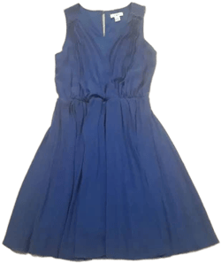 Cato Women's Sleeveless Permanent Pleat Lined Wrap Dress