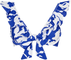 Milly Women's Lily Silhouette Ruffle Bikini Top