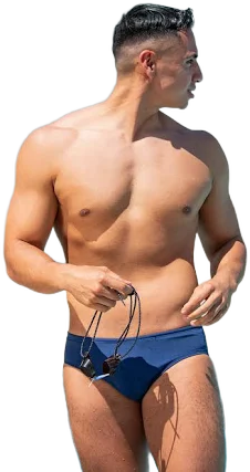 JOLYN Men's Brolyn Chlorine-Resistant Swim Brief Swimsuit