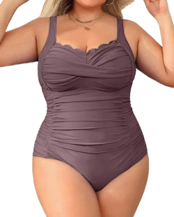 Aqua Eve Women's Plus Size Tummy Control Swimsuit
