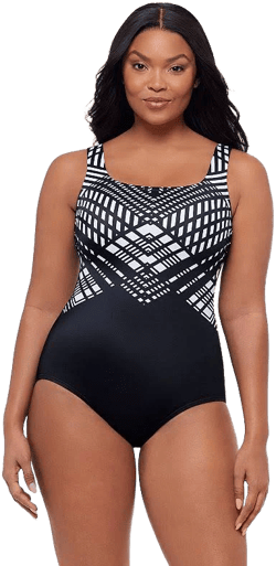 Great Lengths Women's Sizzling Siren Scoopneck Tank One-Piece Swimsuit
