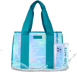 Case-Mate Chrome Beach Tote Bag with Phone Pouch