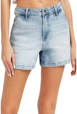 Risen Women's High-Rise Denim Shorts
