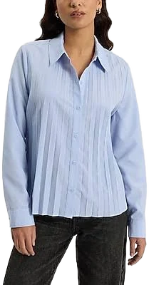 Women's Pleated Poly Shirt