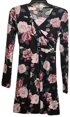 So Wrap Bodice Skater Dress