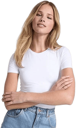 Women's Pink Base Stretch Short-Sleeve Tee