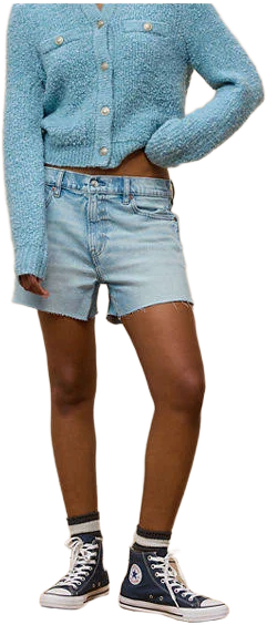 AE Women's Stretch Low-Rise Ex-Boyfriend Denim Shorts