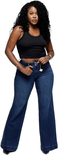 Forbidden Fit Wide Leg Jeans