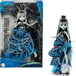 Monster High Frankie Stein Doll with Original Sculpt, Stitched in Style Collector Doll with Deconstructed Gown and Sewing-Inspired Accessories